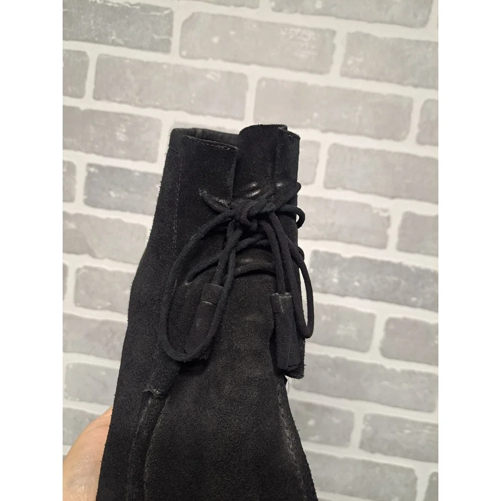 Derek Lam 10‎ Crosby Womens Black Suede Leather Wedge Platform Shoes Size 11 M